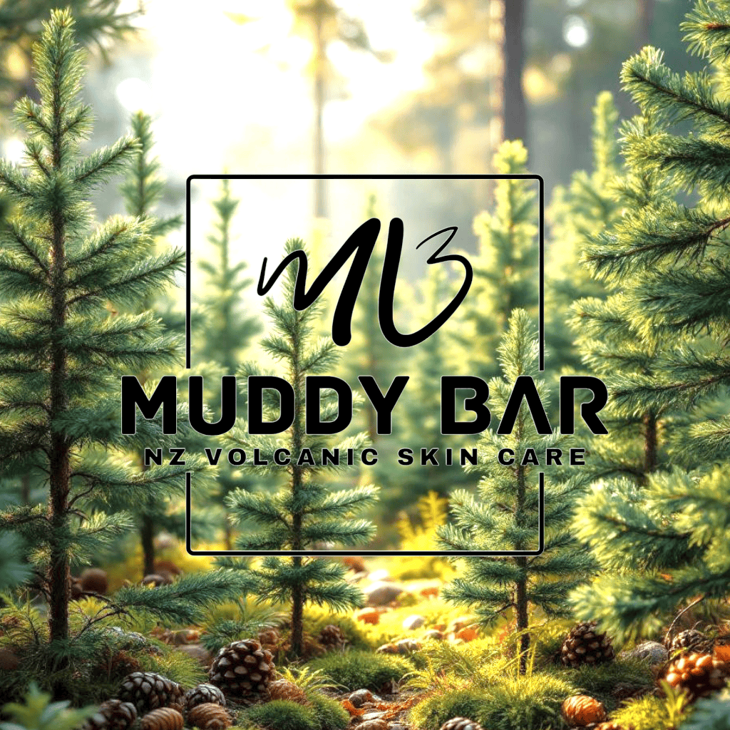 Muddy Bar soap Christmas Tree Farm, with volcanic clay.