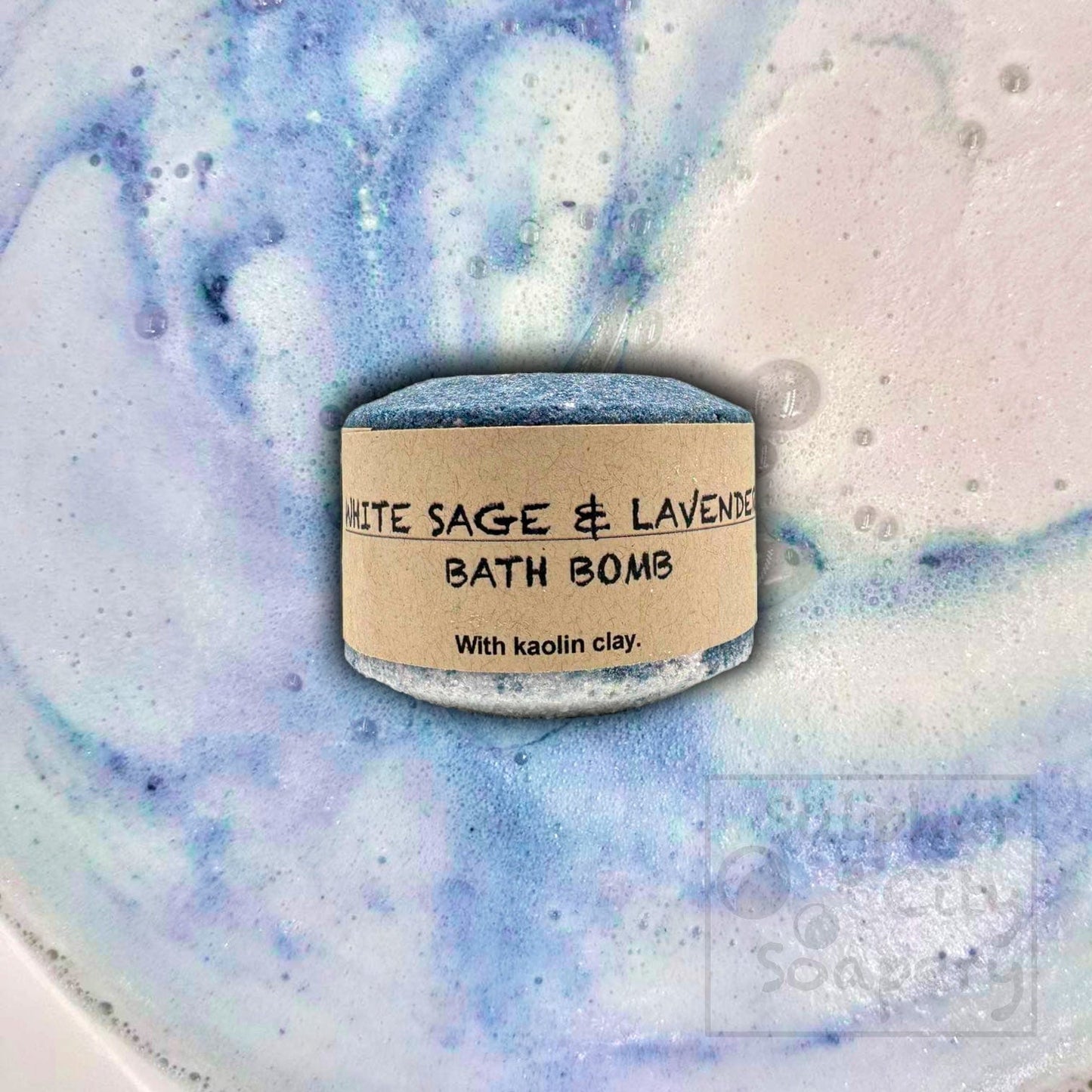 Sulphur City Soapery bath bombs White sage & lavender bath bomb