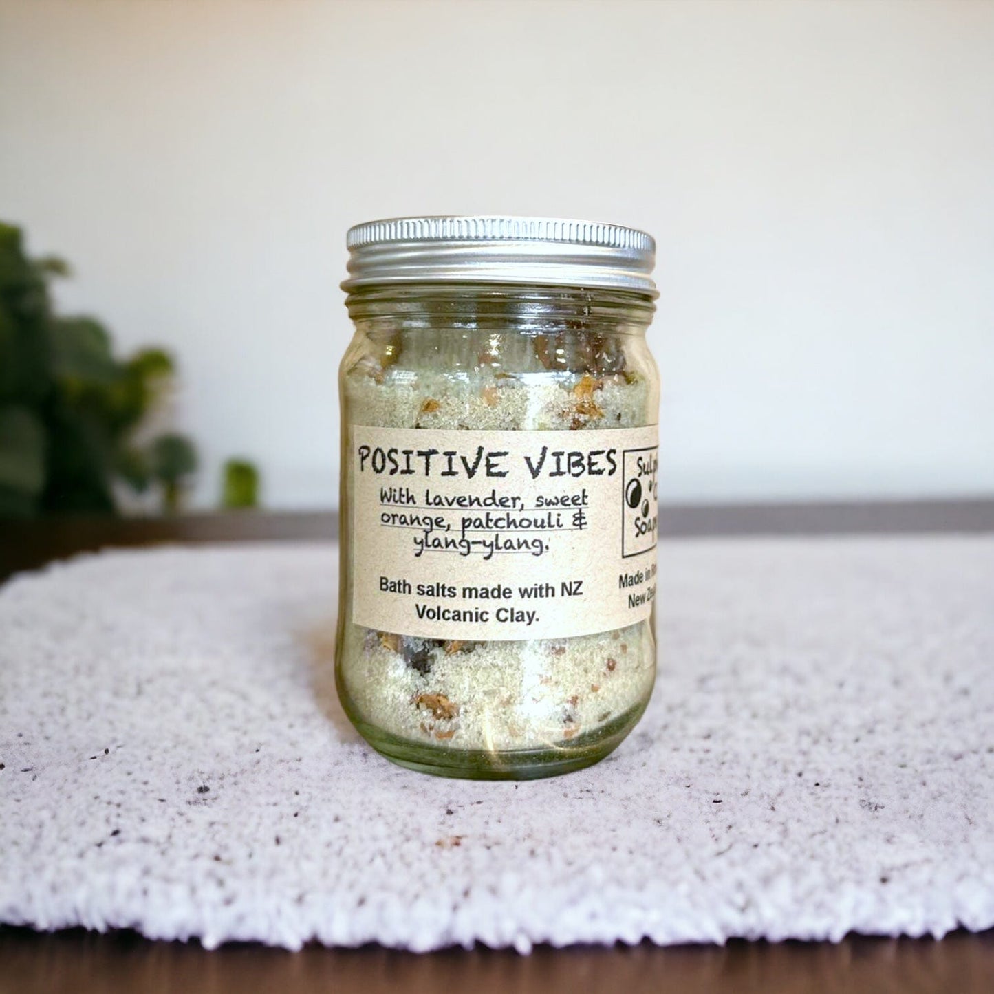 Sulphur City Soapery bath salts Bath Salts, Positive Vibes.