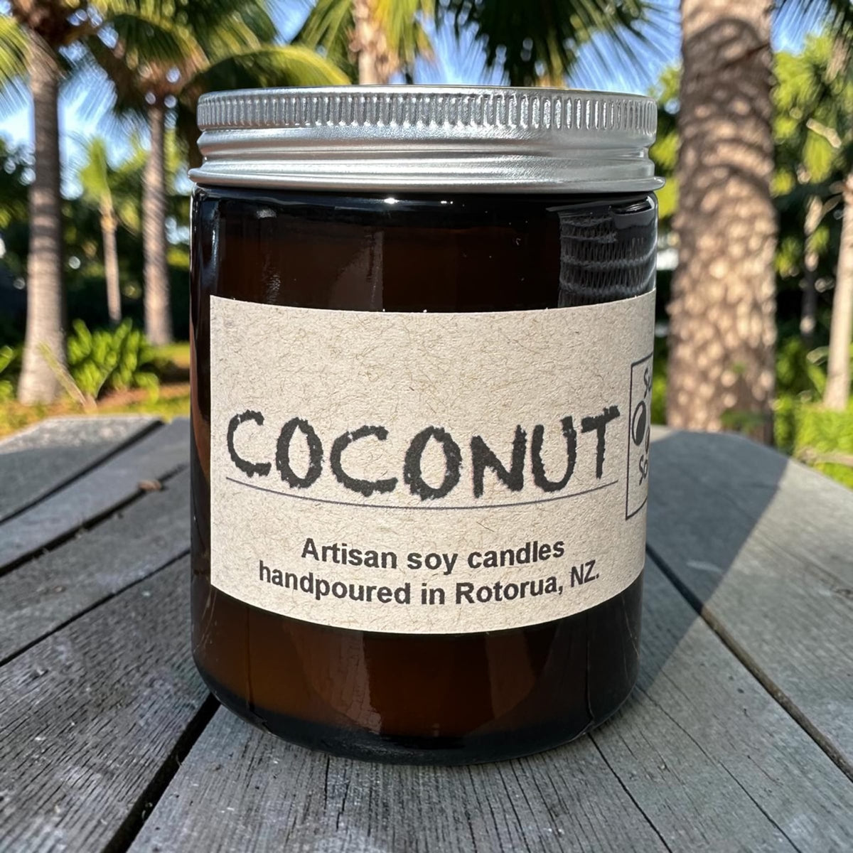 Sulphur City Soapery Coconut, Scented Soy Candle. 150g
