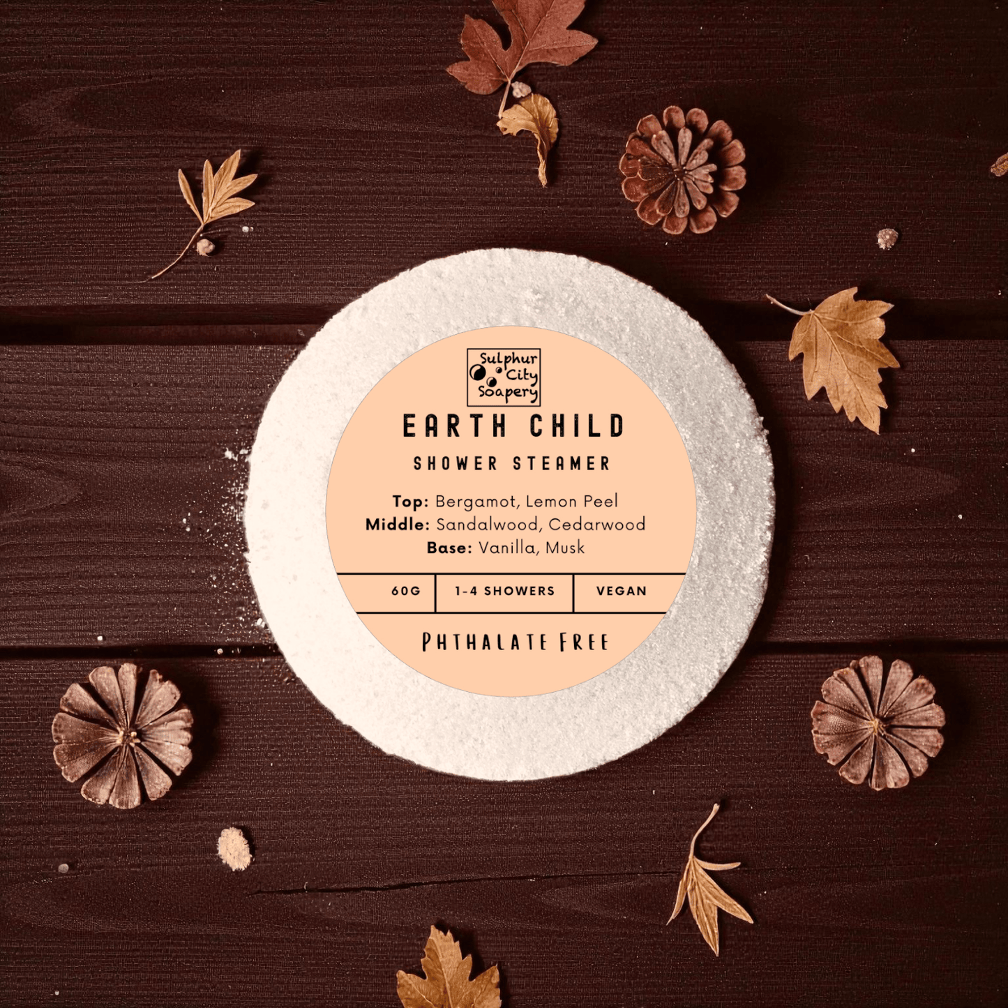 Sulphur City Soapery shower steamer Earth Child - shower steamer