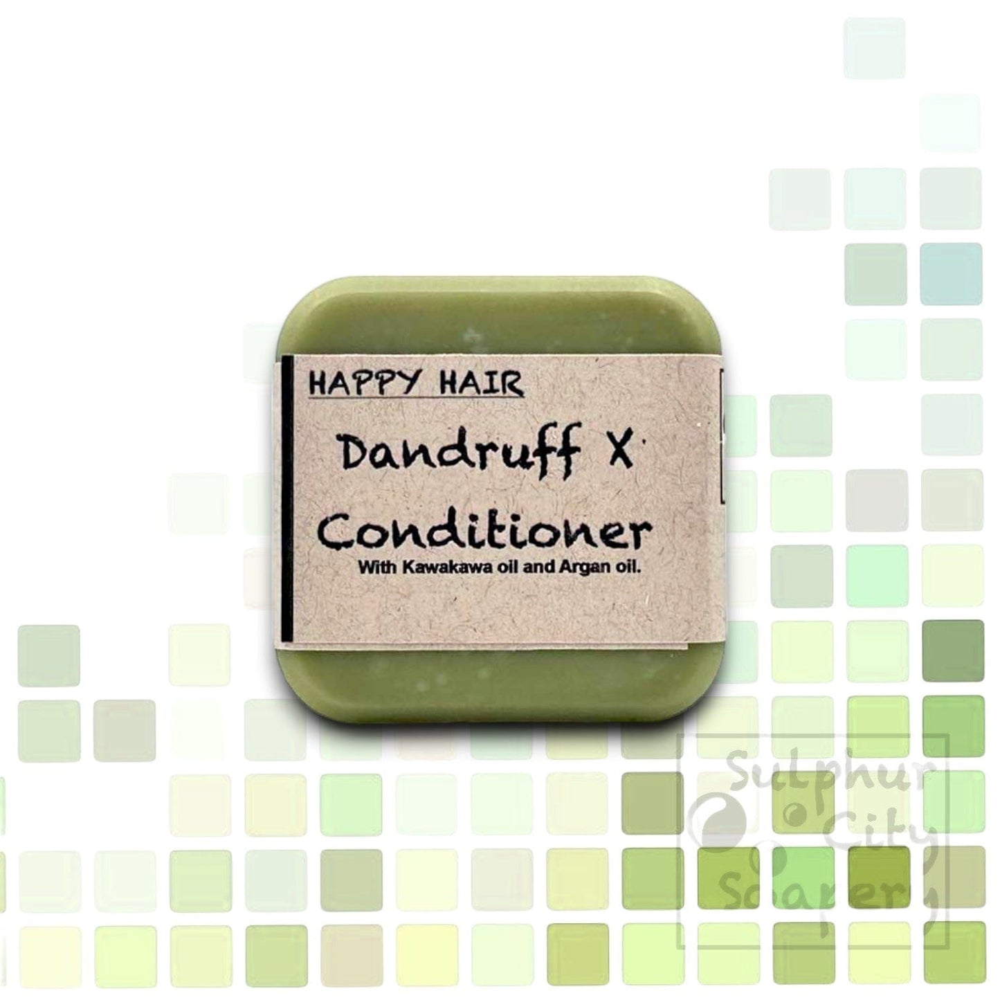 Sulphur City Soapery solid conditioner bar Dandruff X Conditioner bar.