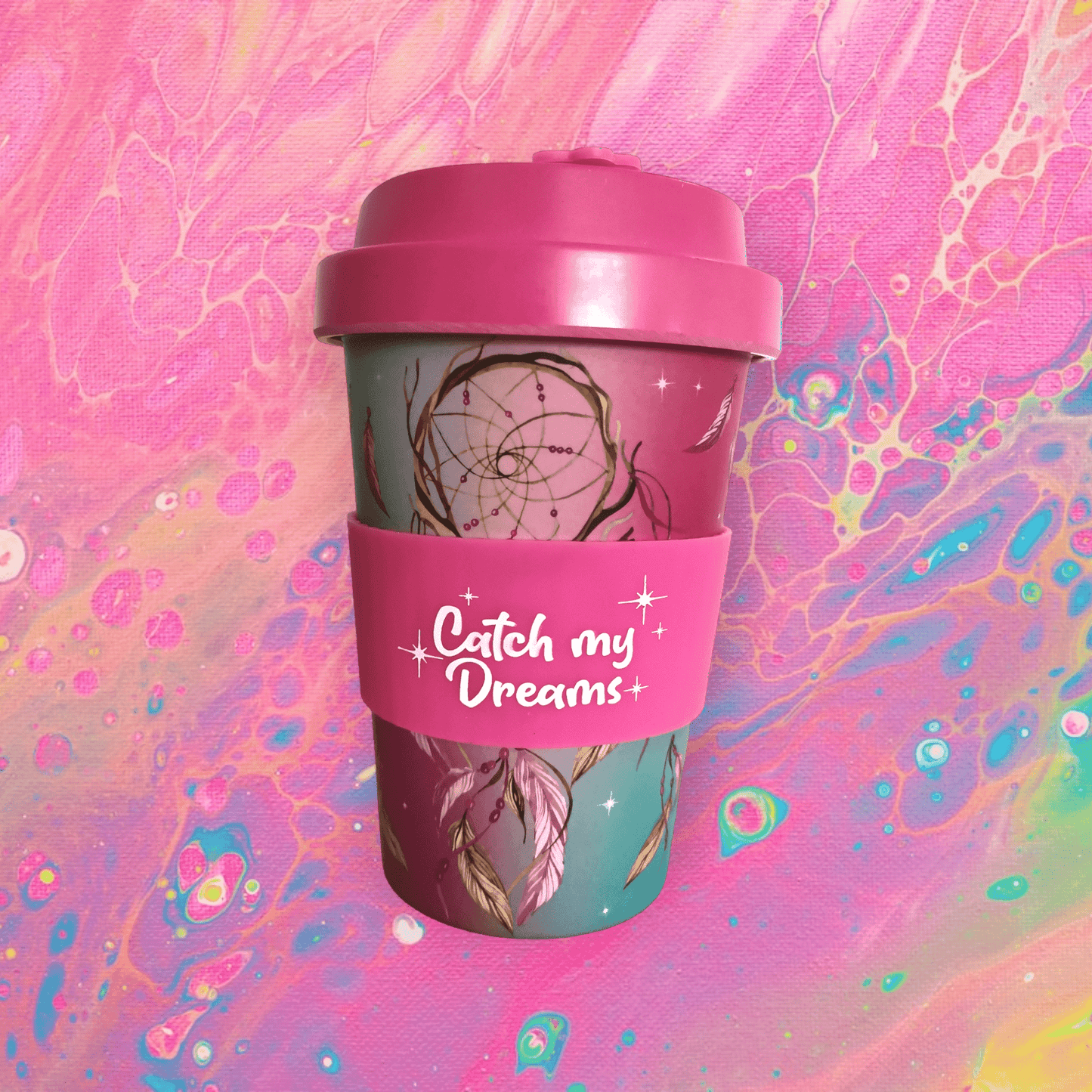 Sulphur City Soapery Catch my dreams, eco-to-go cup.