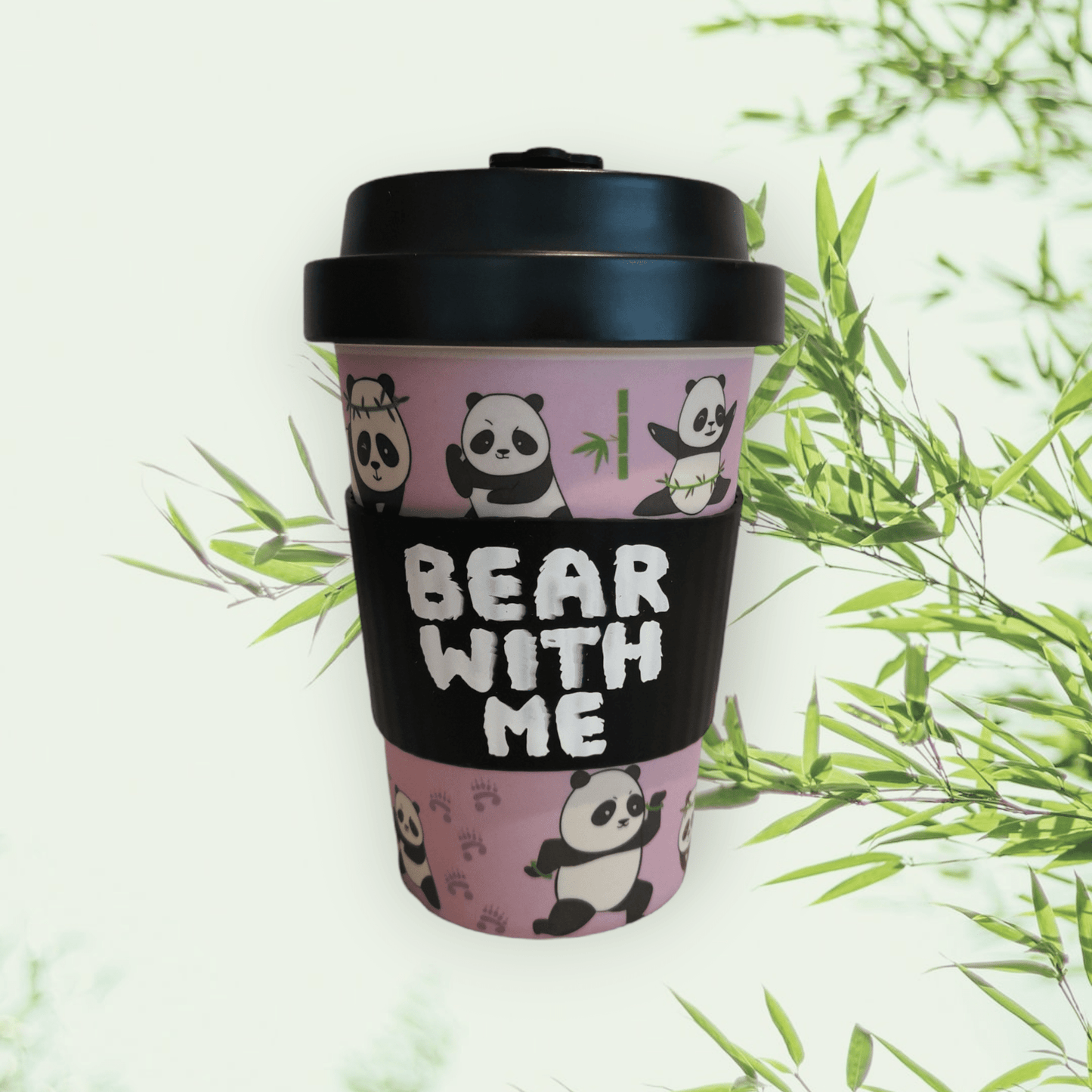 Sulphur City Soapery Coffee & Tea Cups Bear with me, eco-to-go cup.