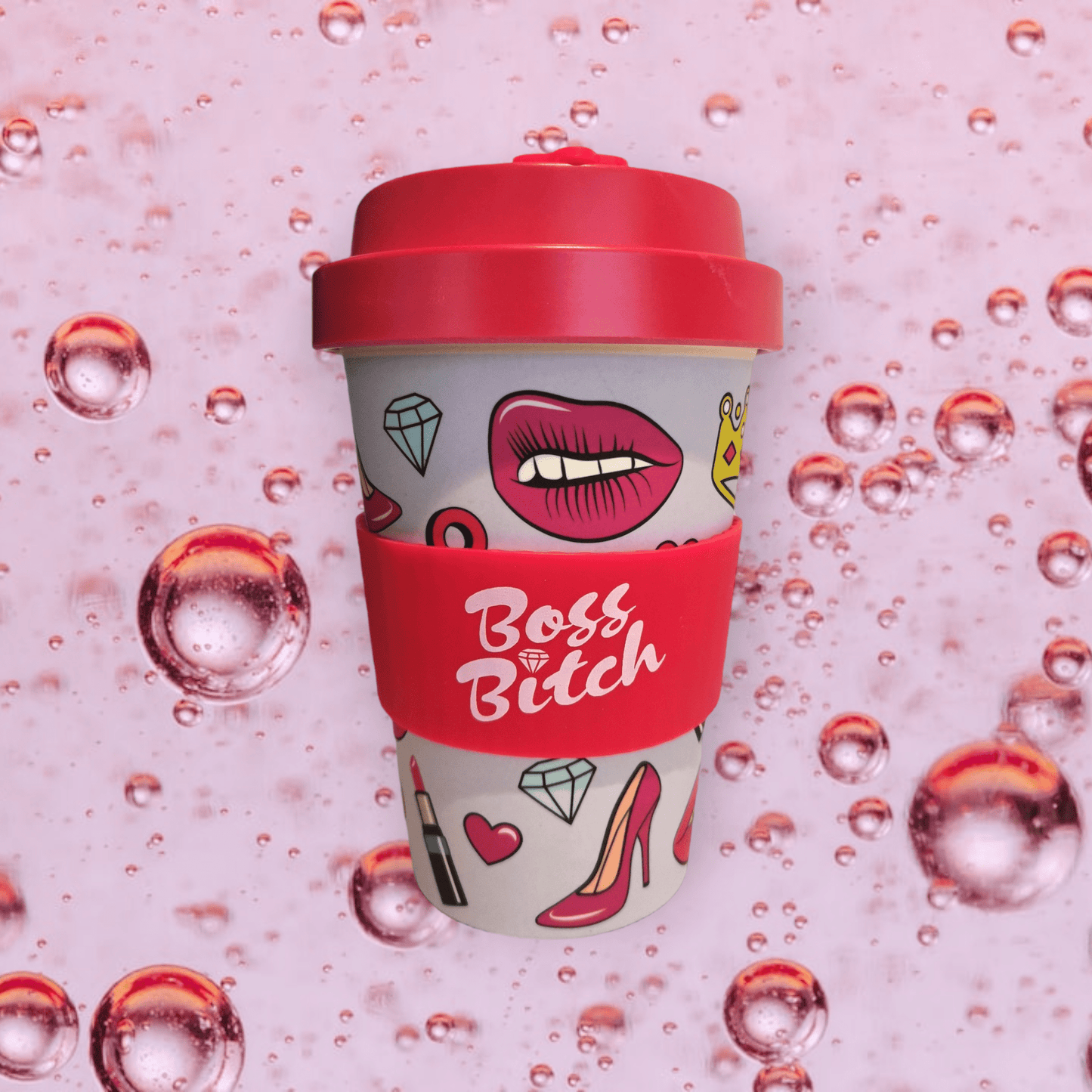 Sulphur City Soapery Coffee & Tea Cups Boss bitch, Eco-to-go cup.