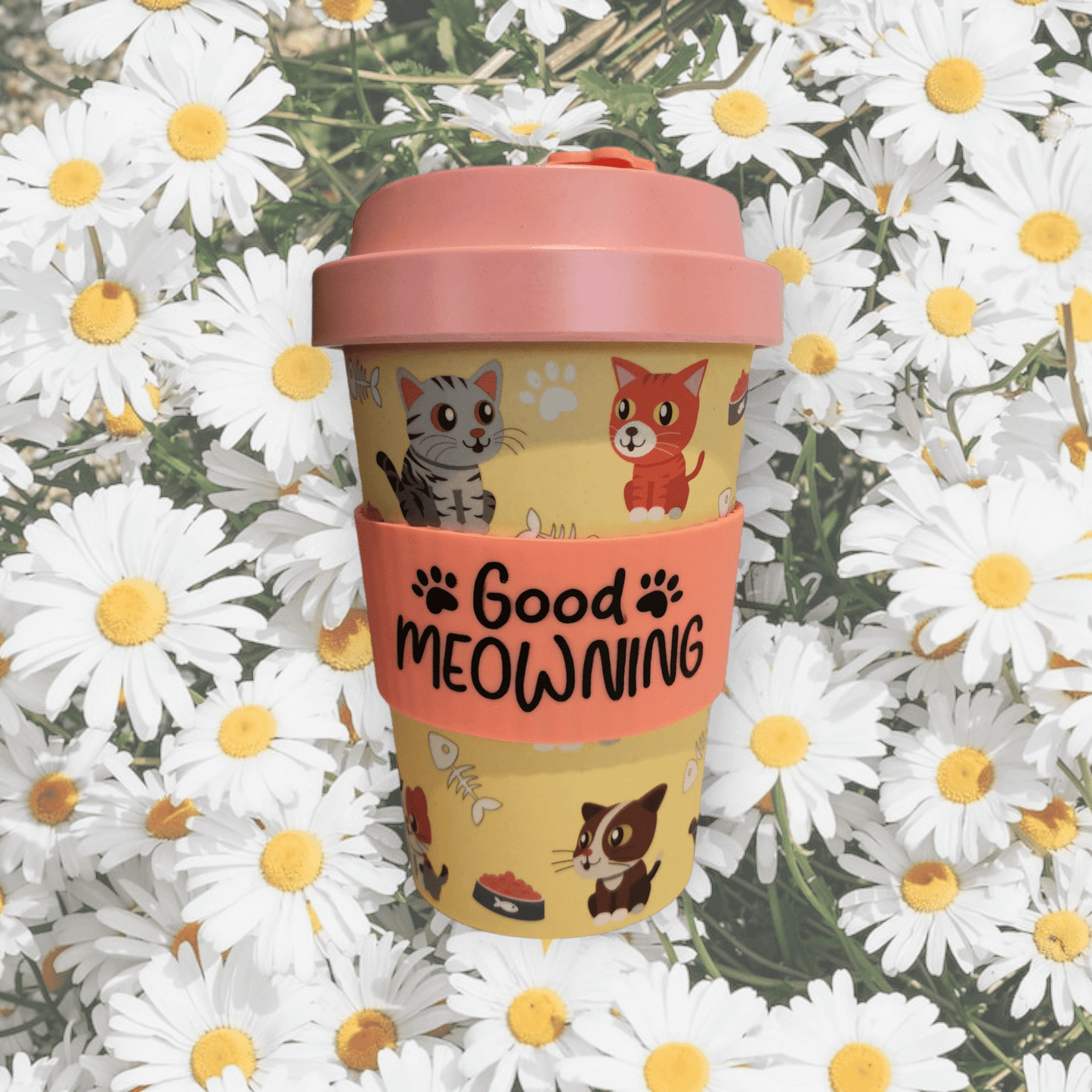 Sulphur City Soapery Coffee & Tea Cups Good meowning, Eco-to-go cup.