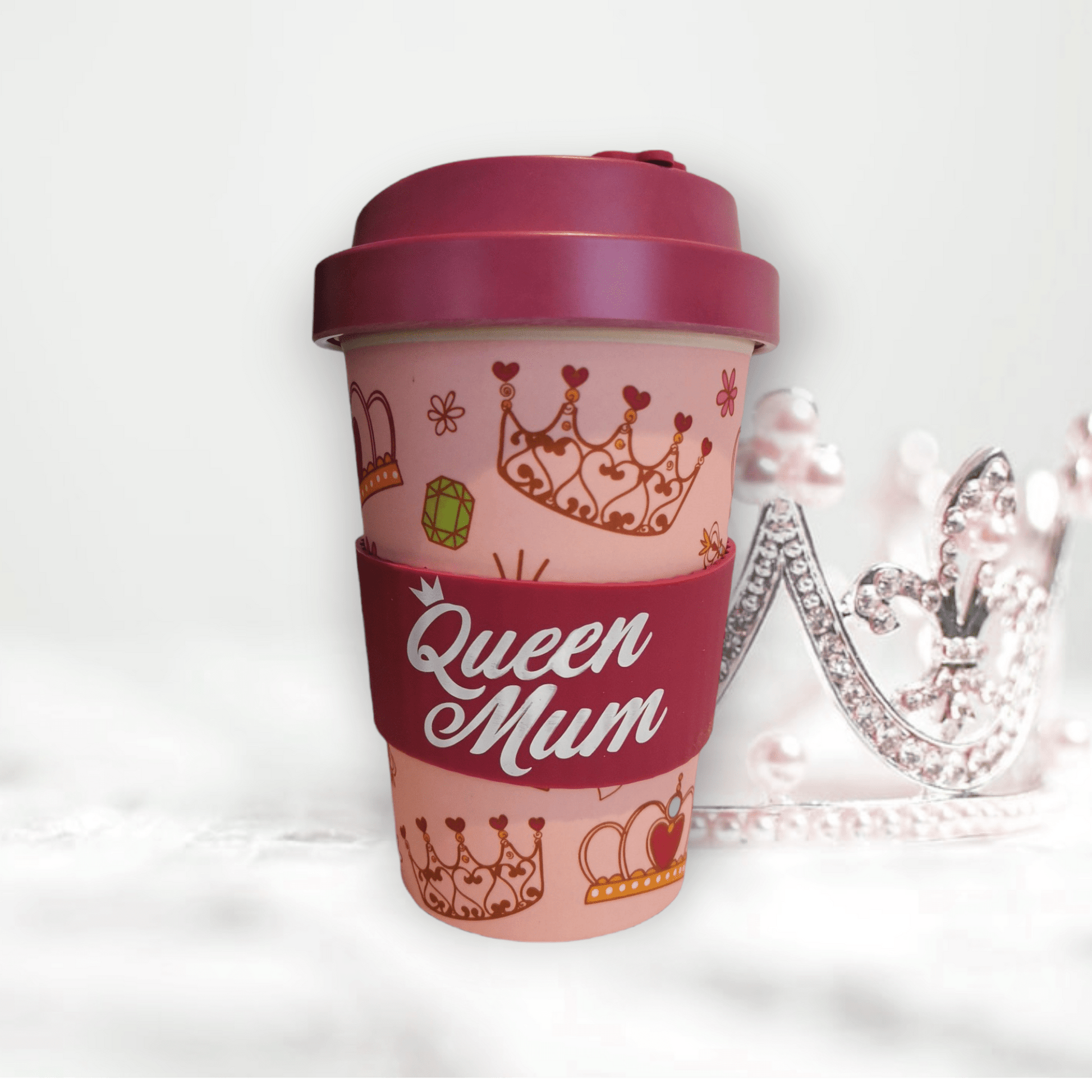 Sulphur City Soapery Coffee & Tea Cups Queen mum, Eco-to-go cup.
