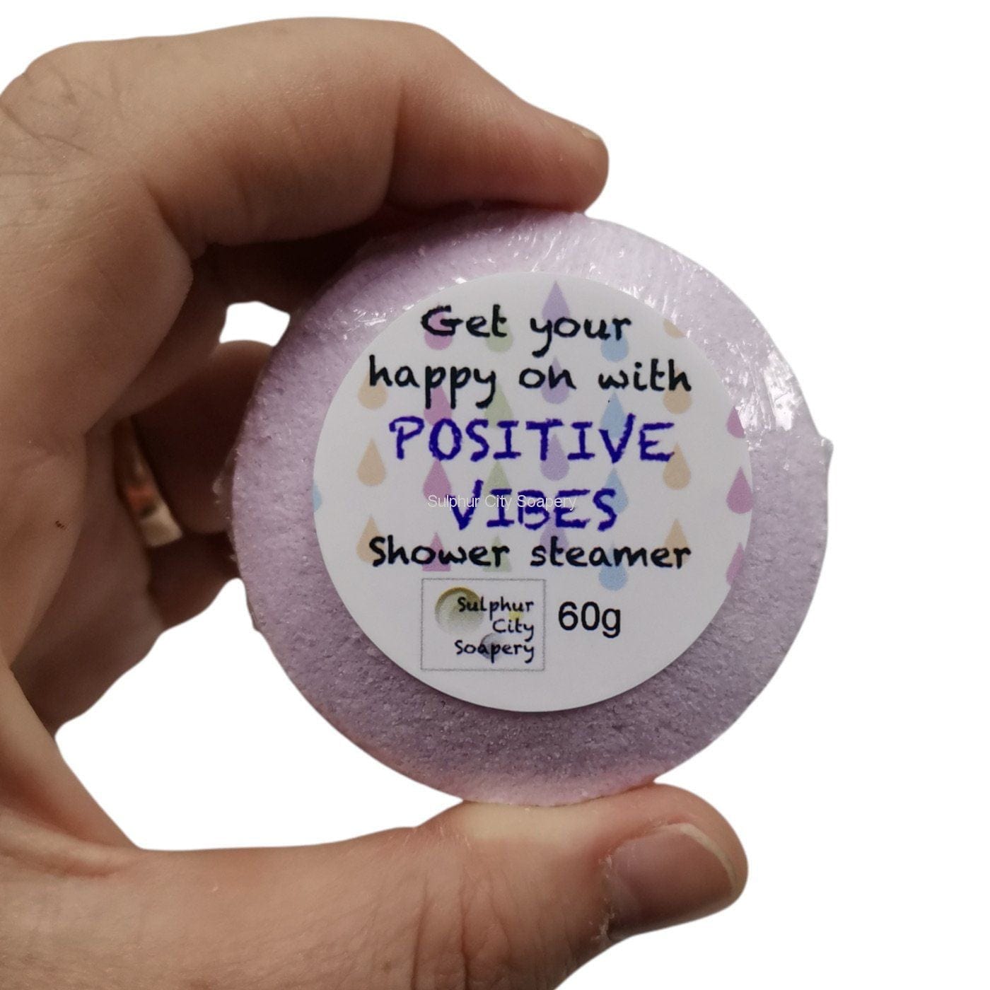 Sulphur City Soapery Cosmetics Positive Vibes Shower Steamer