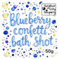 Sulphur City Soapery bath bombs Blueberry Confetti Bath Shot