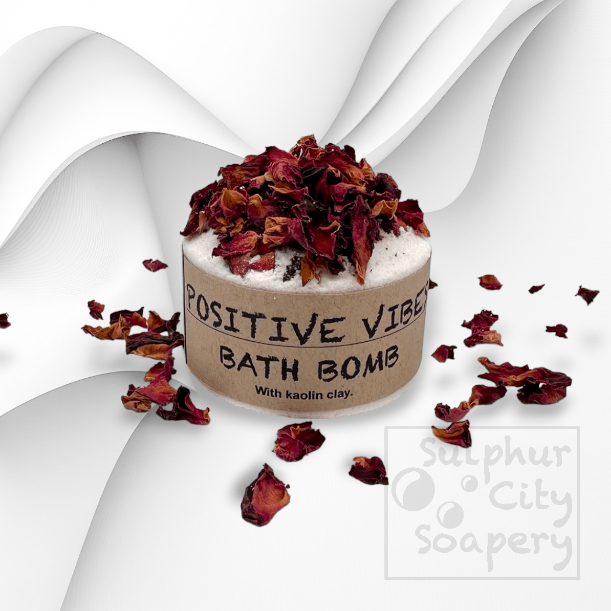 Sulphur City Soapery bath bombs Positive vibes bath bomb