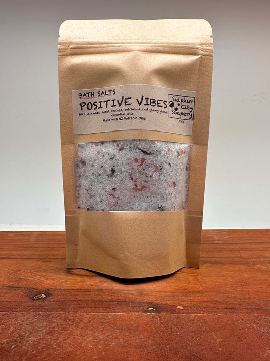Sulphur City Soapery bath salts Bath Salts, Positive Vibes.