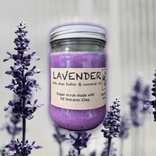 Sulphur City Soapery exfoliation Lavender sugar scrub