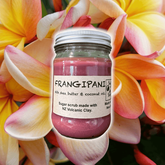 Sulphur City Soapery Frangipani scented sugar scrub