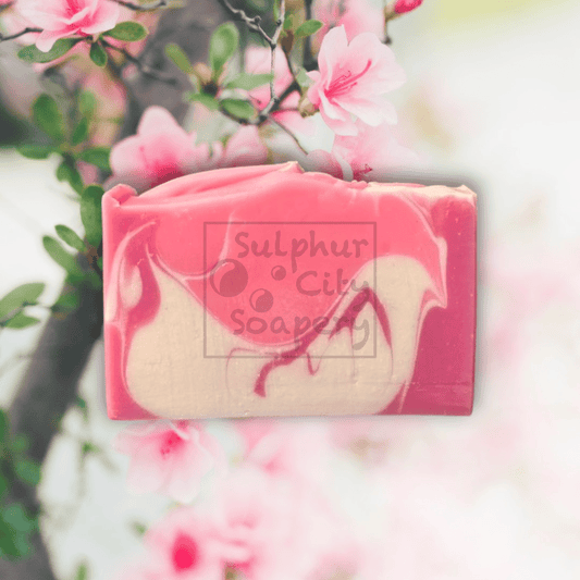 Sulphur City Soapery Japanese Cherry Blossom scented soap