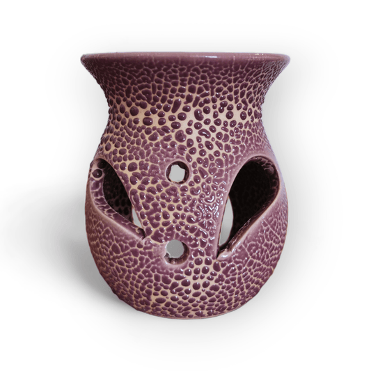 Sulphur City Soapery Mini oil burner, bubble texture - purple