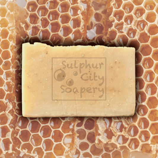 Sulphur City Soapery New Zealand handmade soap Honey and Oatmeal soap.
