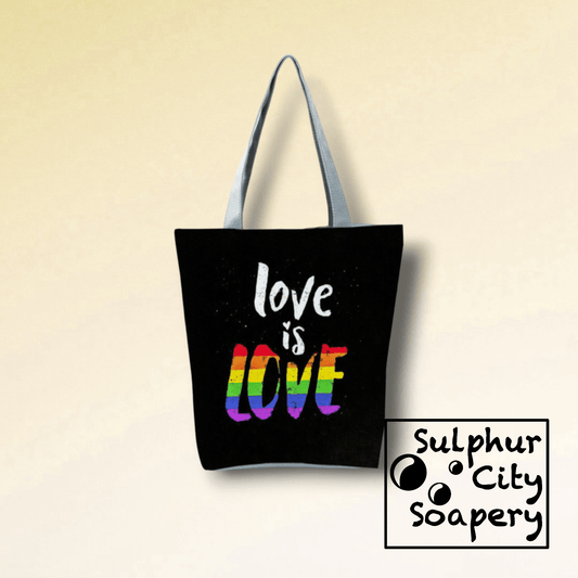Sulphur City Soapery pride bracelet Pride Tote Bag - Love is Love