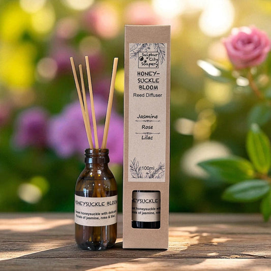 Sulphur City Soapery reed diffuser Reed Diffuser - Honeysuckle Bloom
