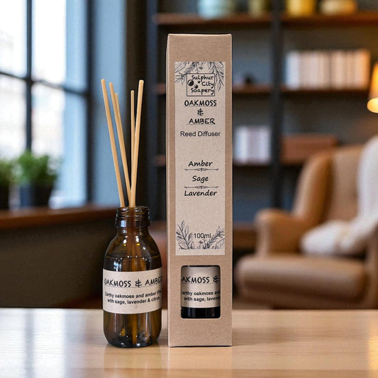 Sulphur City Soapery reed diffuser Reed Diffuser - Oakmoss & Amber