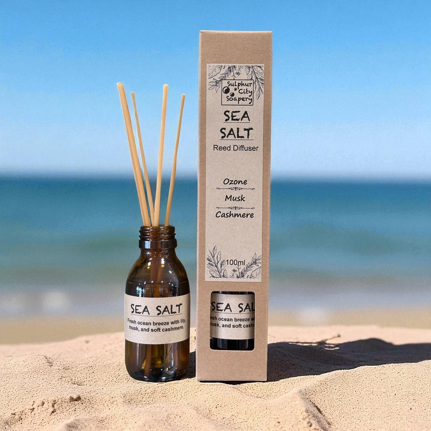 Sulphur City Soapery reed diffuser Reed Diffuser - Sea Salt Air