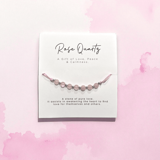 Sulphur City Soapery Rose Quartz Crystal Bracelet