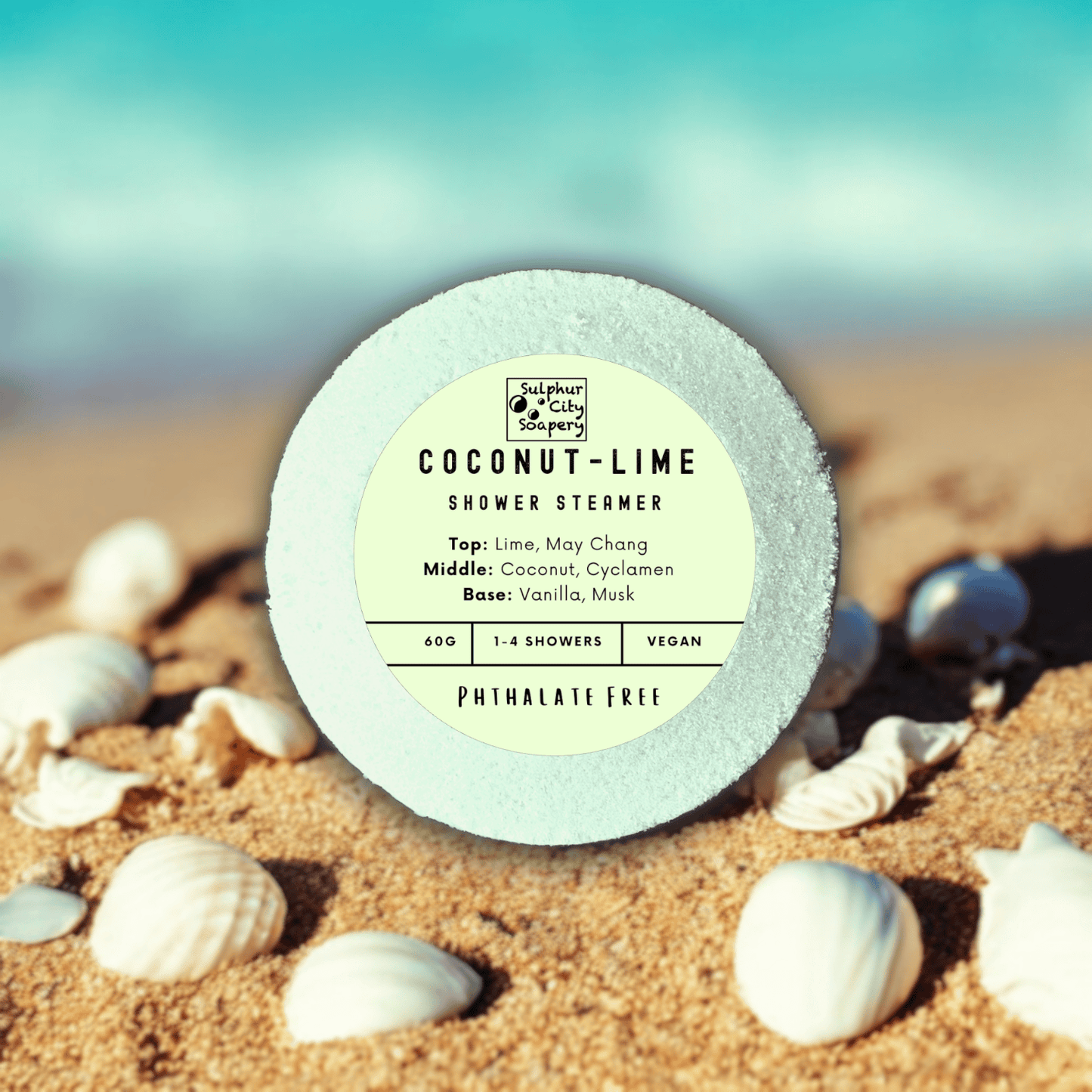 Sulphur City Soapery shower steamer Coconut Lime - shower steamer