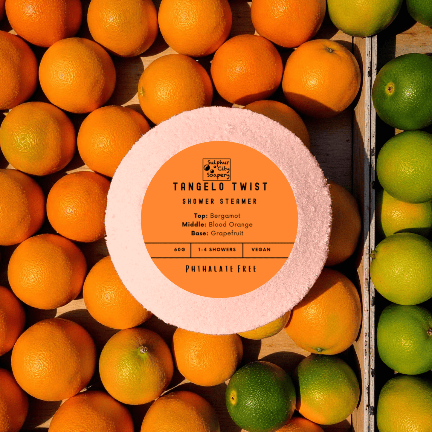 Sulphur City Soapery shower steamer Tangelo Twist - shower steamer