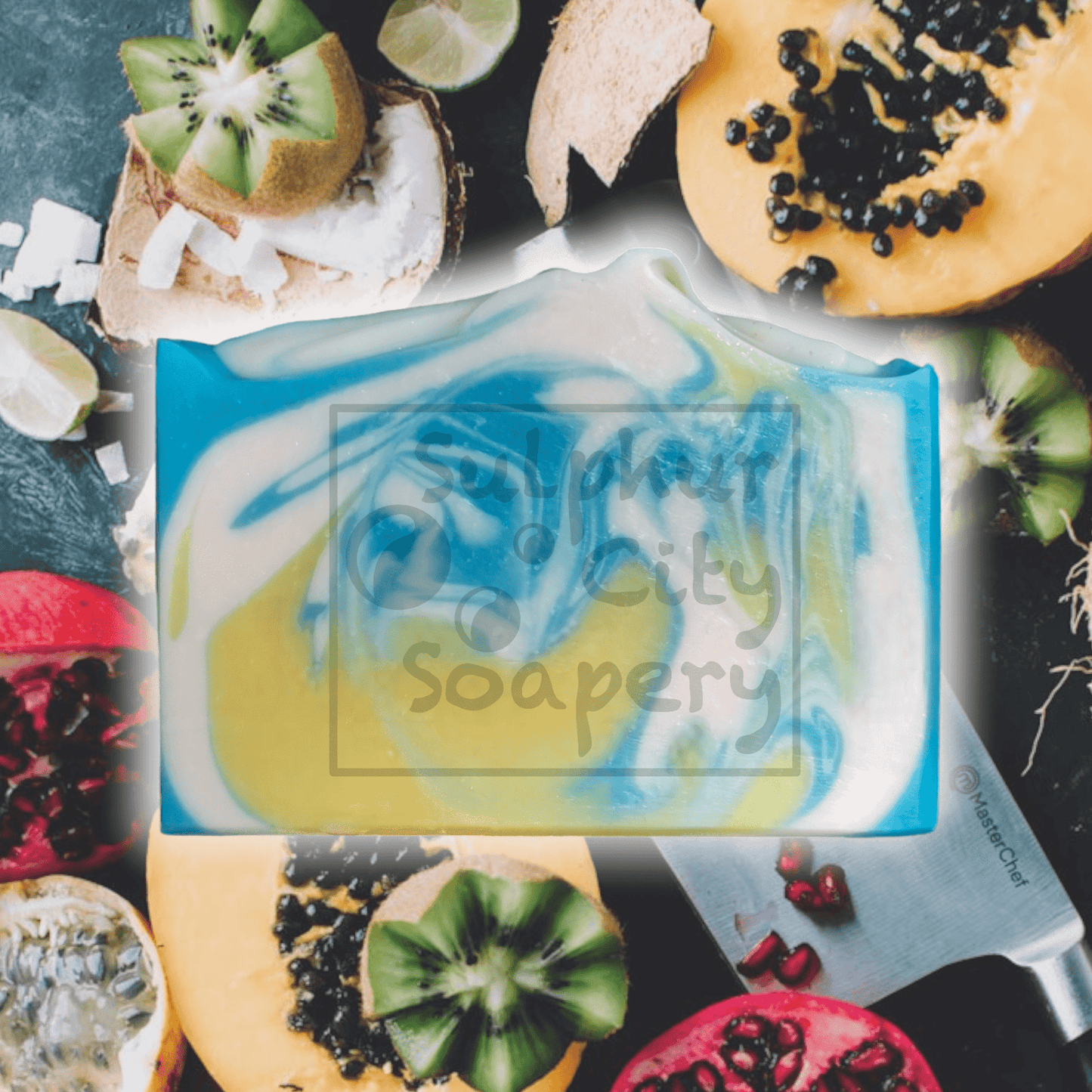 Sulphur City Soapery soap Tropical Fruits scented soap.