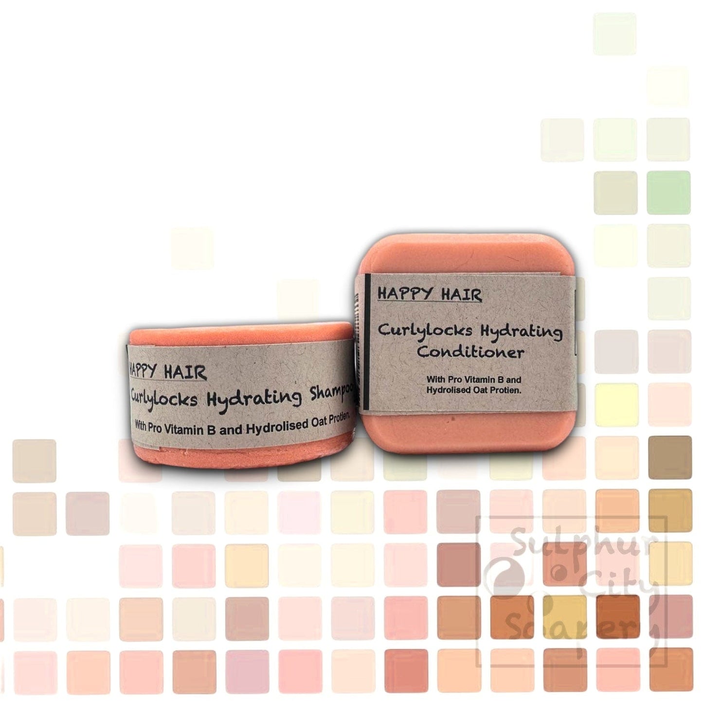 Sulphur City Soapery solid conditioner bar Curlylocks, Hydrating Conditioner bar.