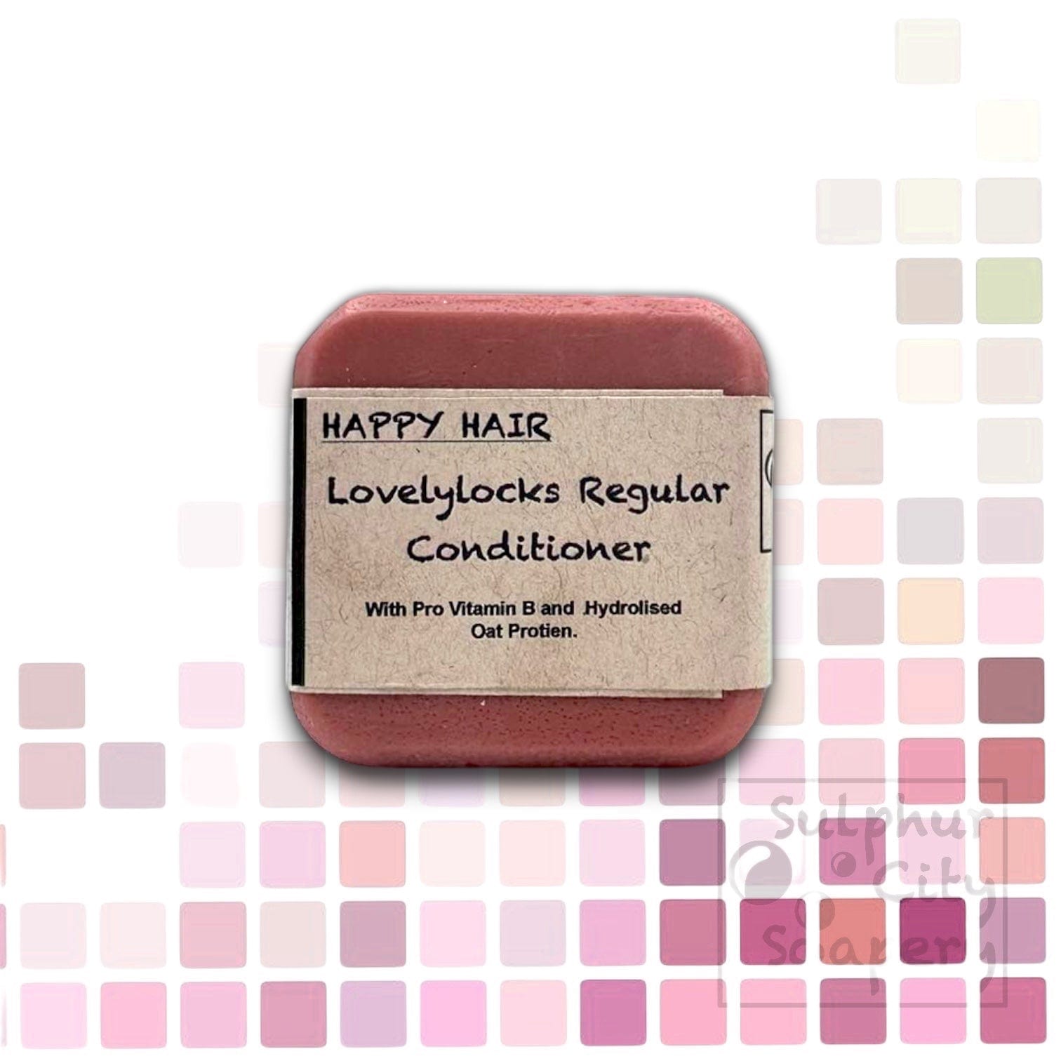 Sulphur City Soapery solid conditioner bar Lovelylocks, Regular Conditioner bar.