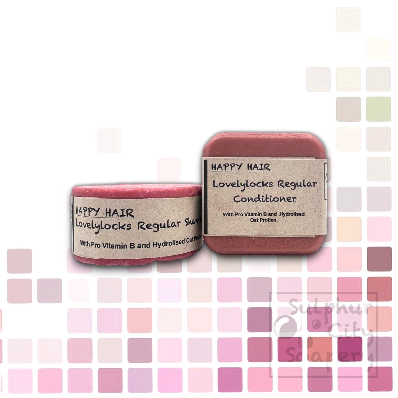Sulphur City Soapery solid conditioner bar Lovelylocks, Regular Conditioner bar.