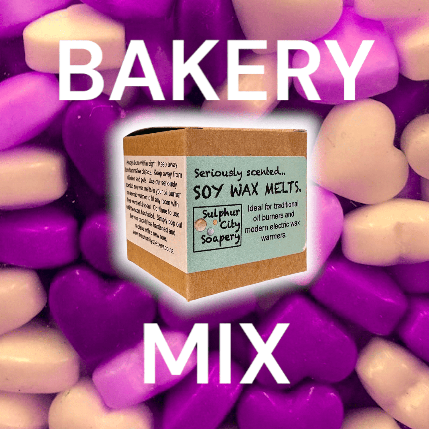 Sulphur City Soapery soy wax melts Aroma - bakery mix, soy wax melts.
