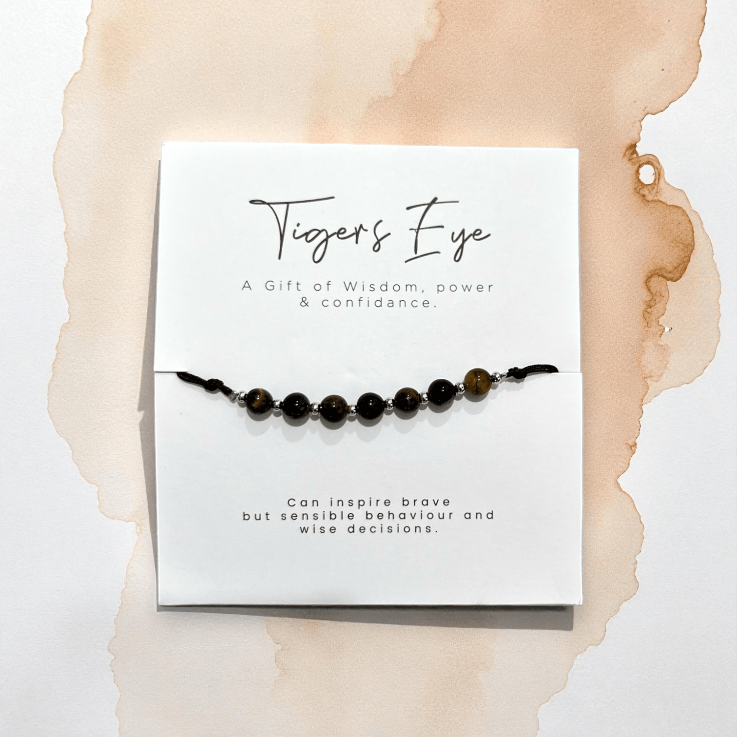 Sulphur City Soapery Tigers Eye Crystal Bracelet
