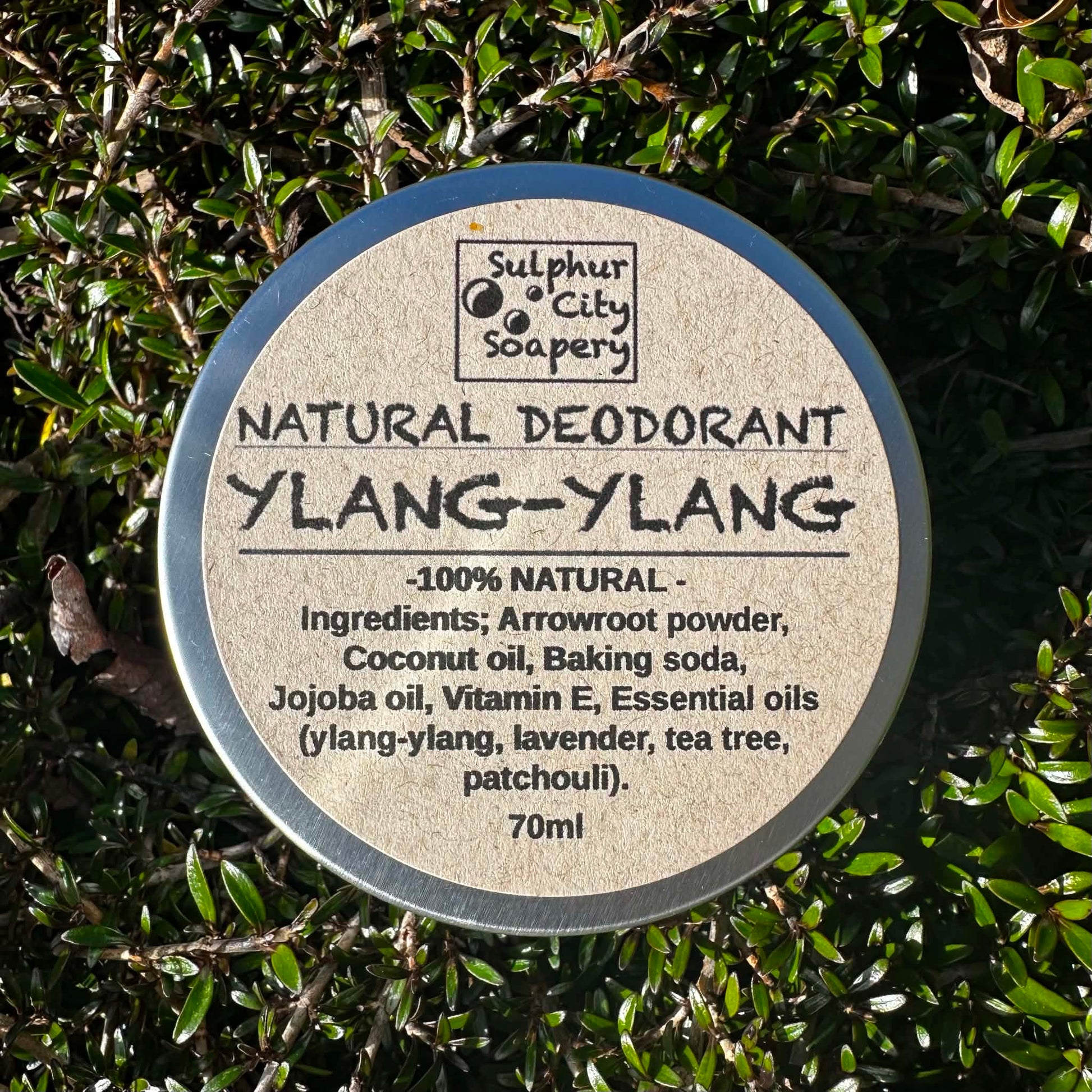 Sulphur City Soapery Ylang-Ylang natural deodorant.