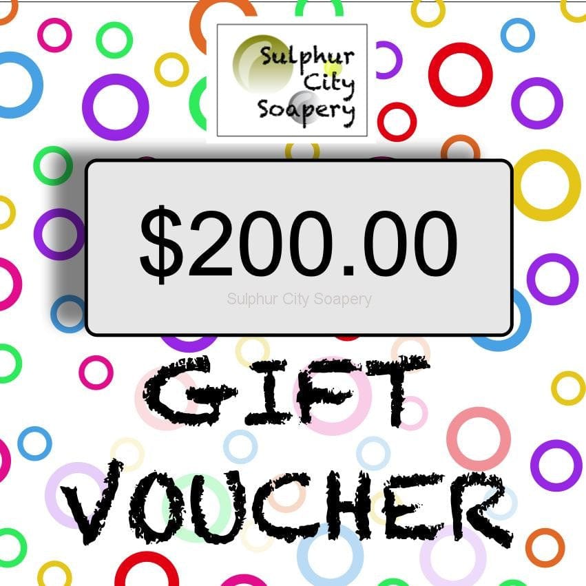 Sulphur City Soapery $200 gift card Sulphur City Soapery Gift Card, $200