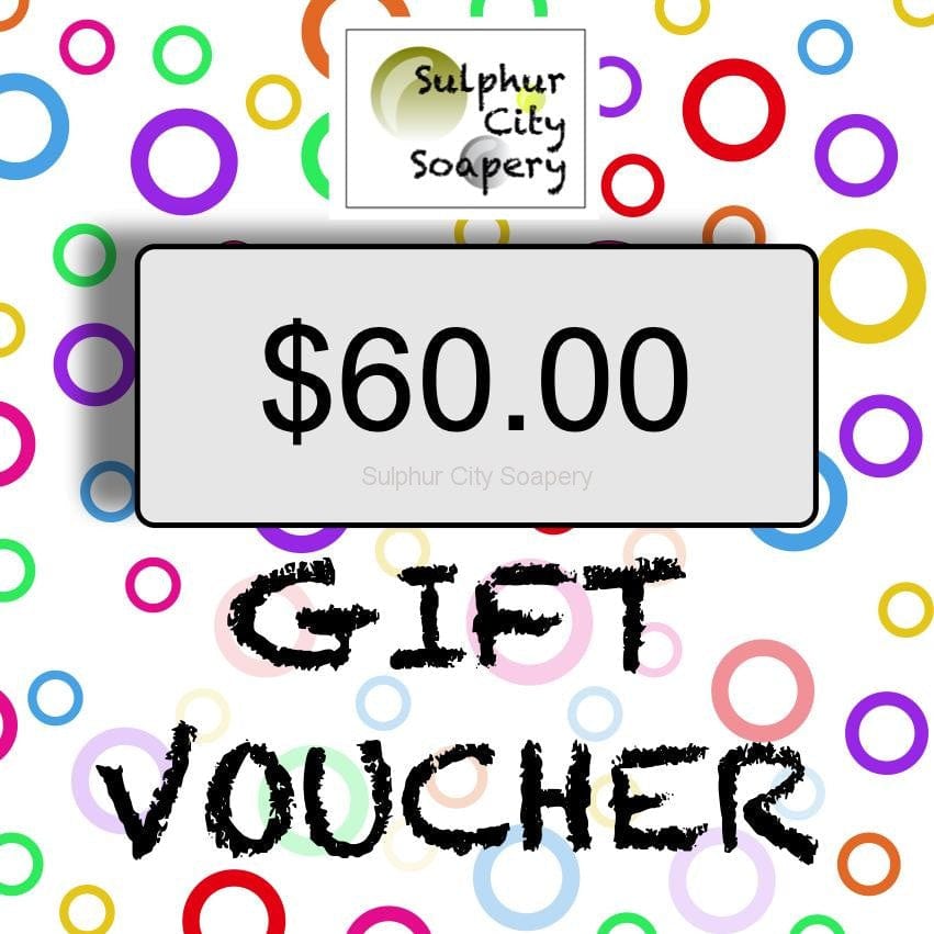 Sulphur City Soapery $60 gift card Sulphur City Soapery Gift Card, $60.00