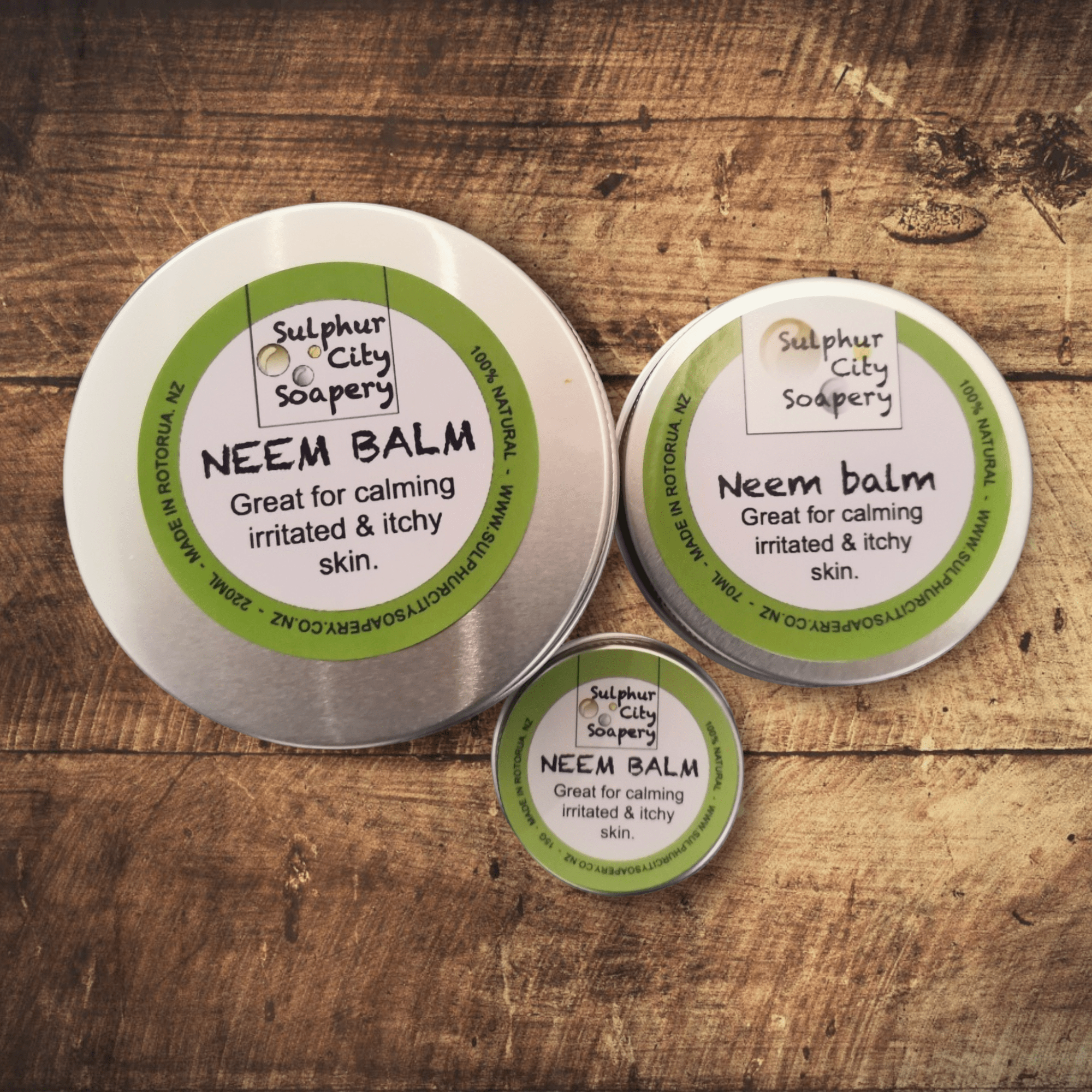 Neem balm, 150ml tin. – Sulphur City Soapery