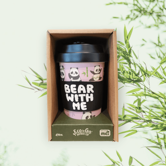 Sulphur City Soapery Coffee & Tea Cups Bear with me, eco-to-go cup.