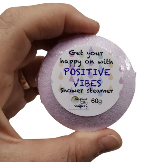 Sulphur City Soapery Cosmetics Positive Vibes Shower Steamer