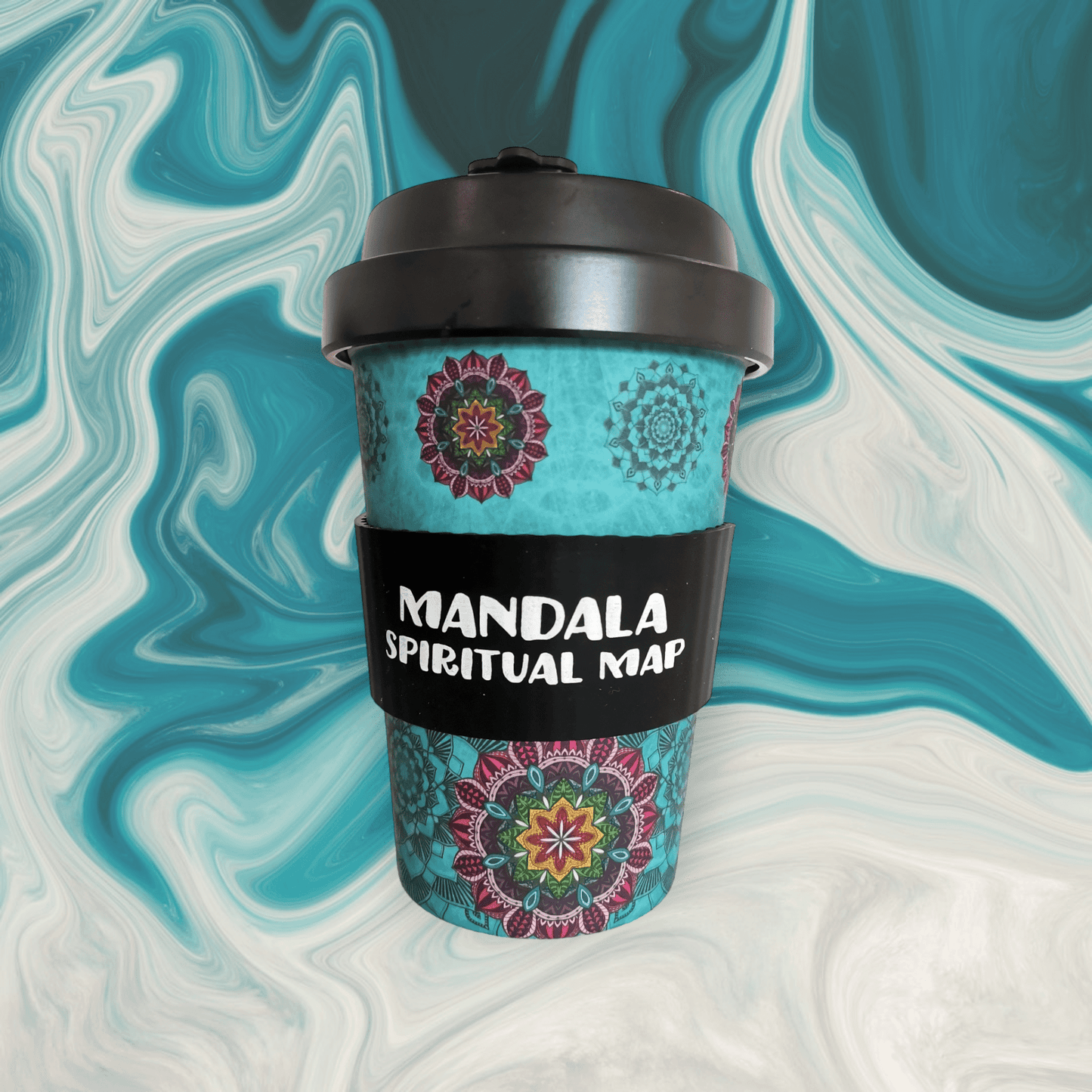 Sulphur City Soapery Mandala, eco-to-go cup.