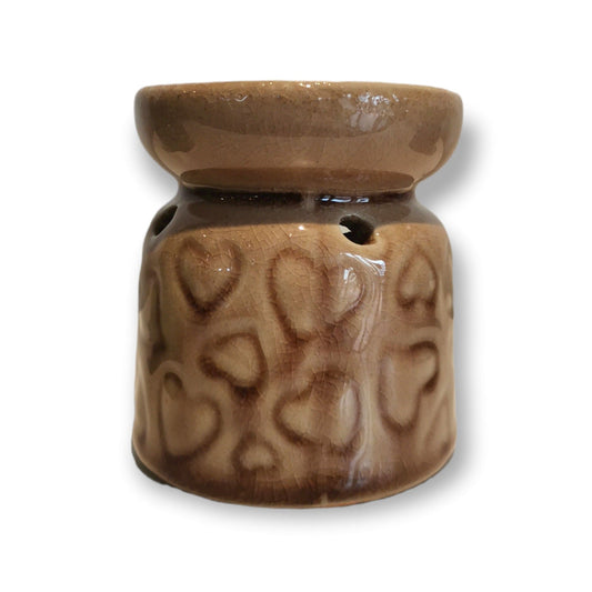 Sulphur City Soapery Mini ceramic oil burner - brown