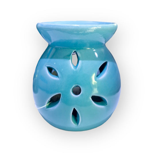 Sulphur City Soapery oil burner Mini blue flower oil burner.