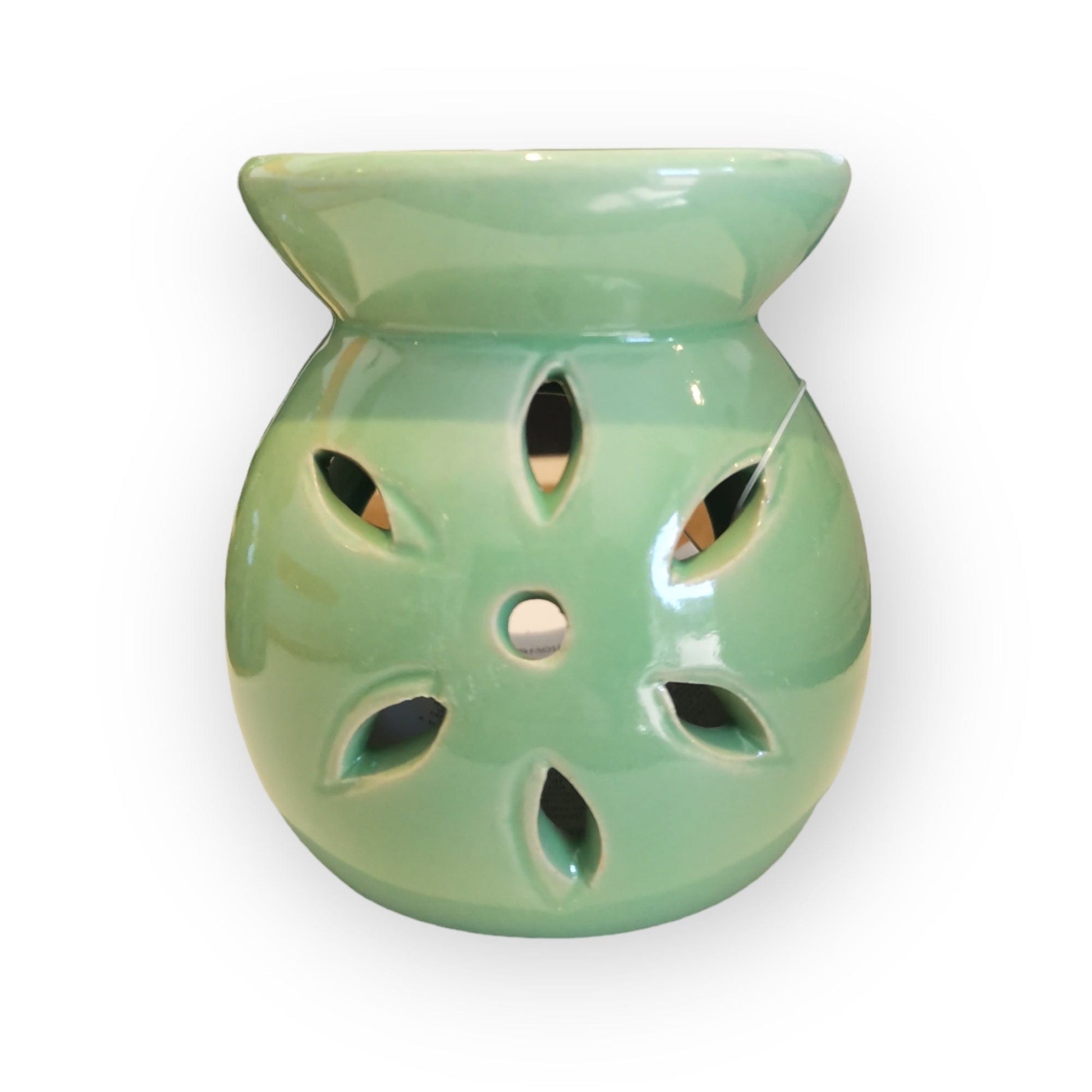 Sulphur City Soapery oil burner Mini green flower oil burner.