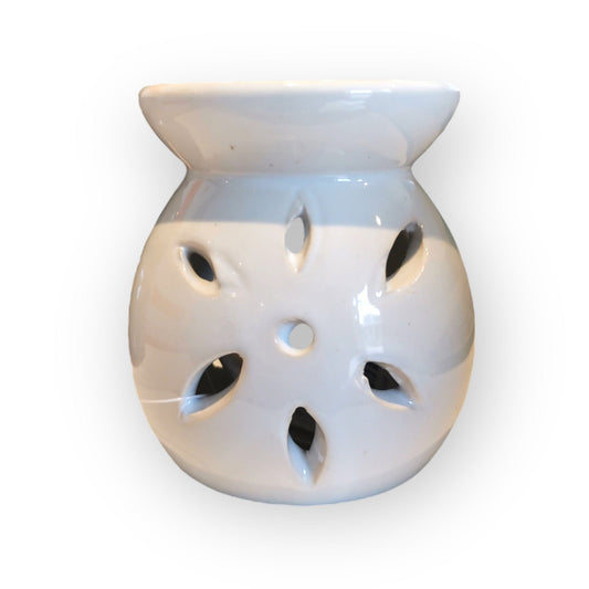 Sulphur City Soapery oil burner Mini white flower oil burner.
