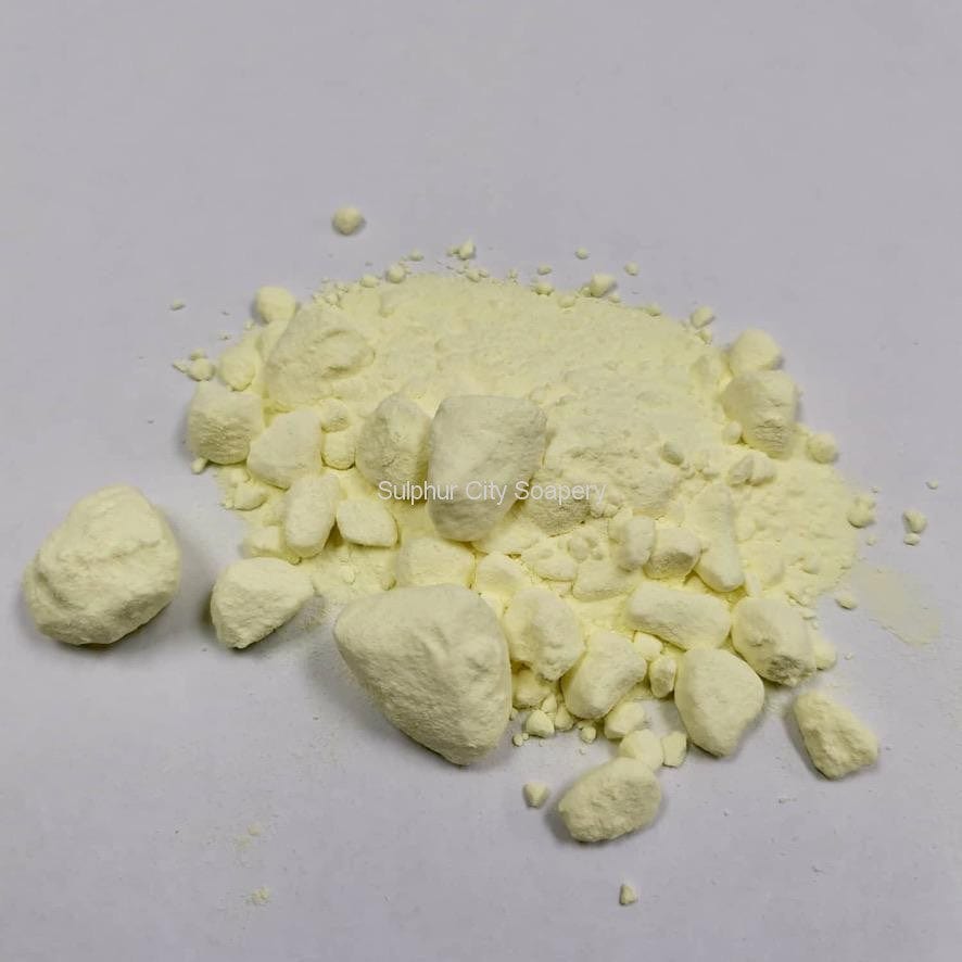 Sulphur City Soapery Sulphur Powder.