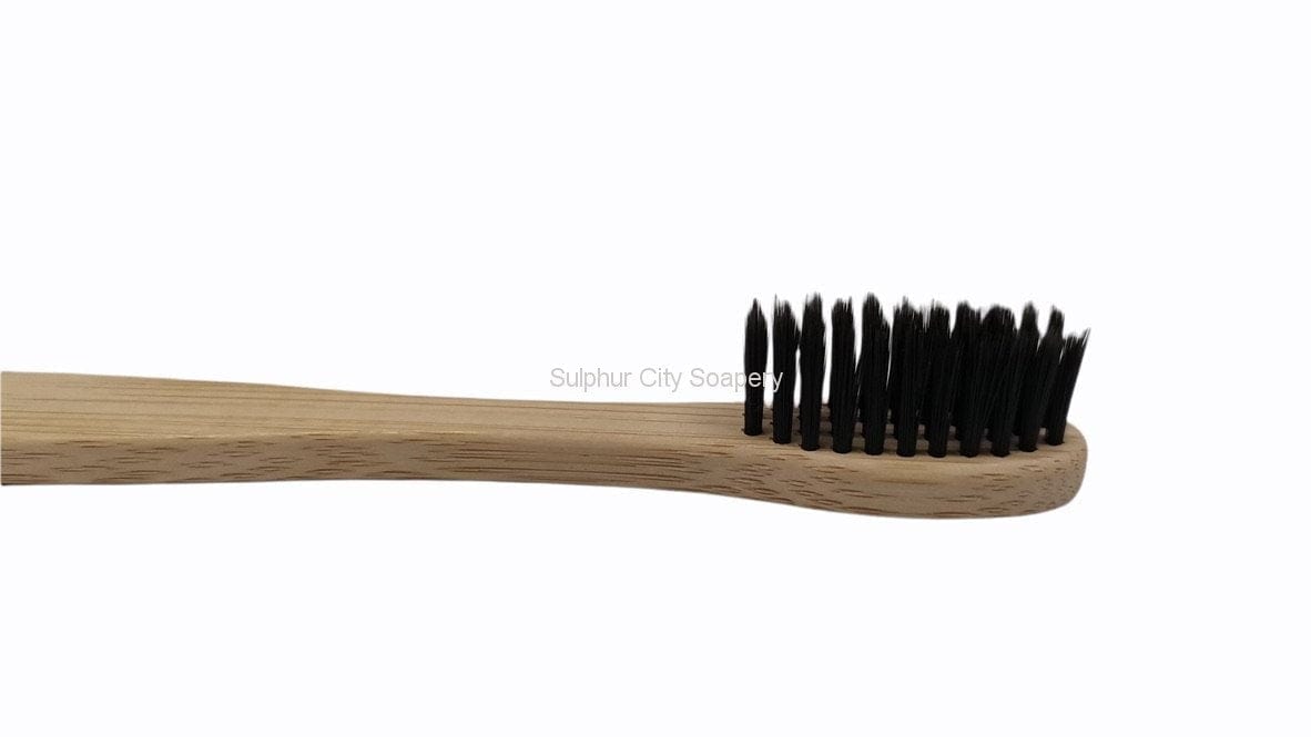 Sulphur City Soapery Toothbrushes black Organic bamboo toothbrush